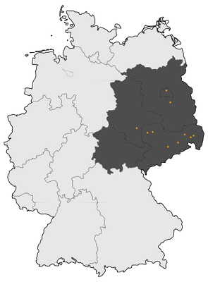 Karte von Mitteldeutschland — cings — mitteldeutsches